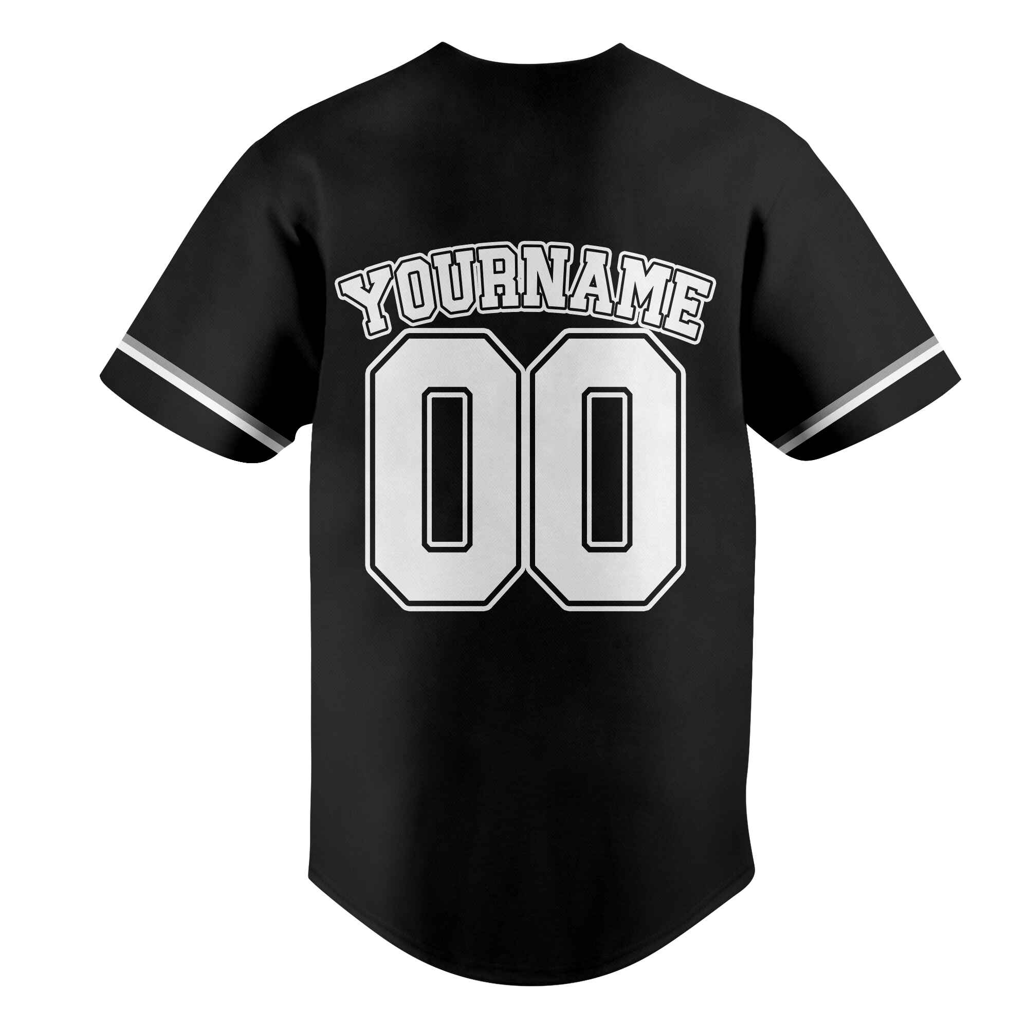 Custom Black White-Gray Baseball Jersey