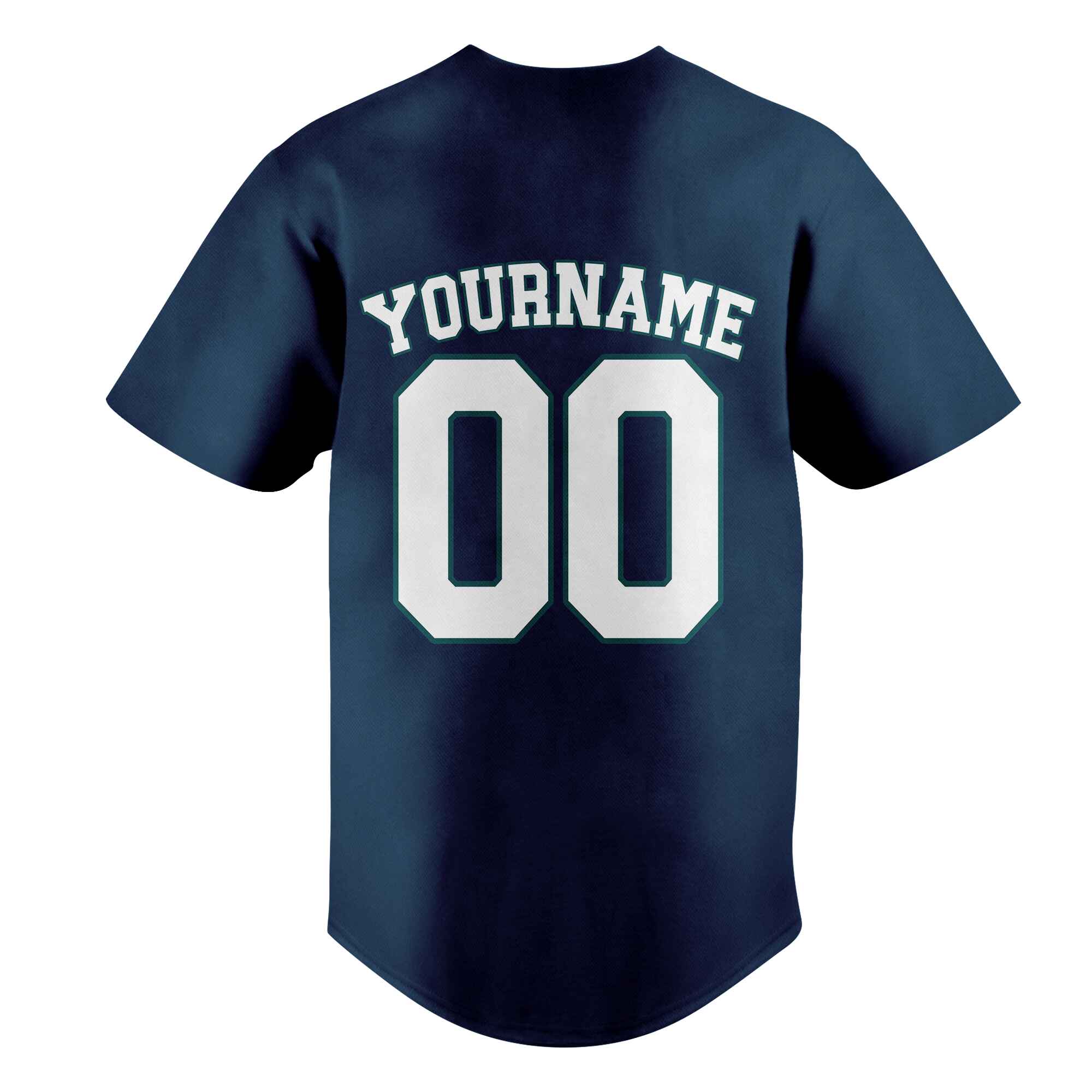 Custom Navy White-Green Authentic Baseball Jersey