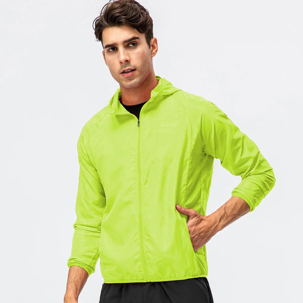 Lightweight Waterproof Sun Protection Jacket – Hooded Quick-Dry Windbreaker for Men & Women