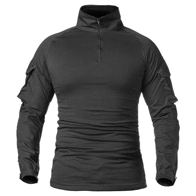 Men’s Long Sleeve Camouflage Performance Shirt – Outdoor Utility Training Top