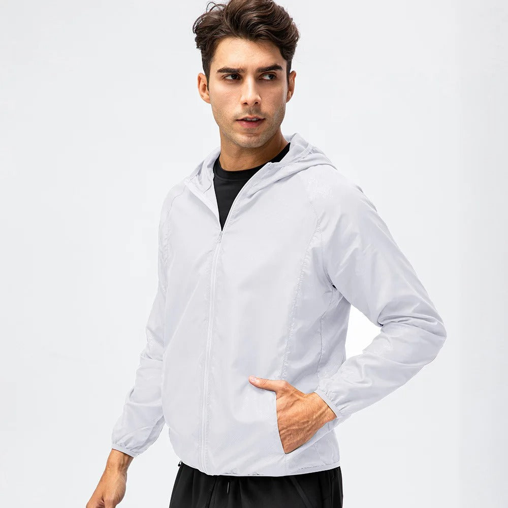 Lightweight Waterproof Sun Protection Jacket – Hooded Quick-Dry Windbreaker for Men & Women