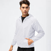Lightweight Waterproof Sun Protection Jacket – Hooded Quick-Dry Windbreaker for Men & Women