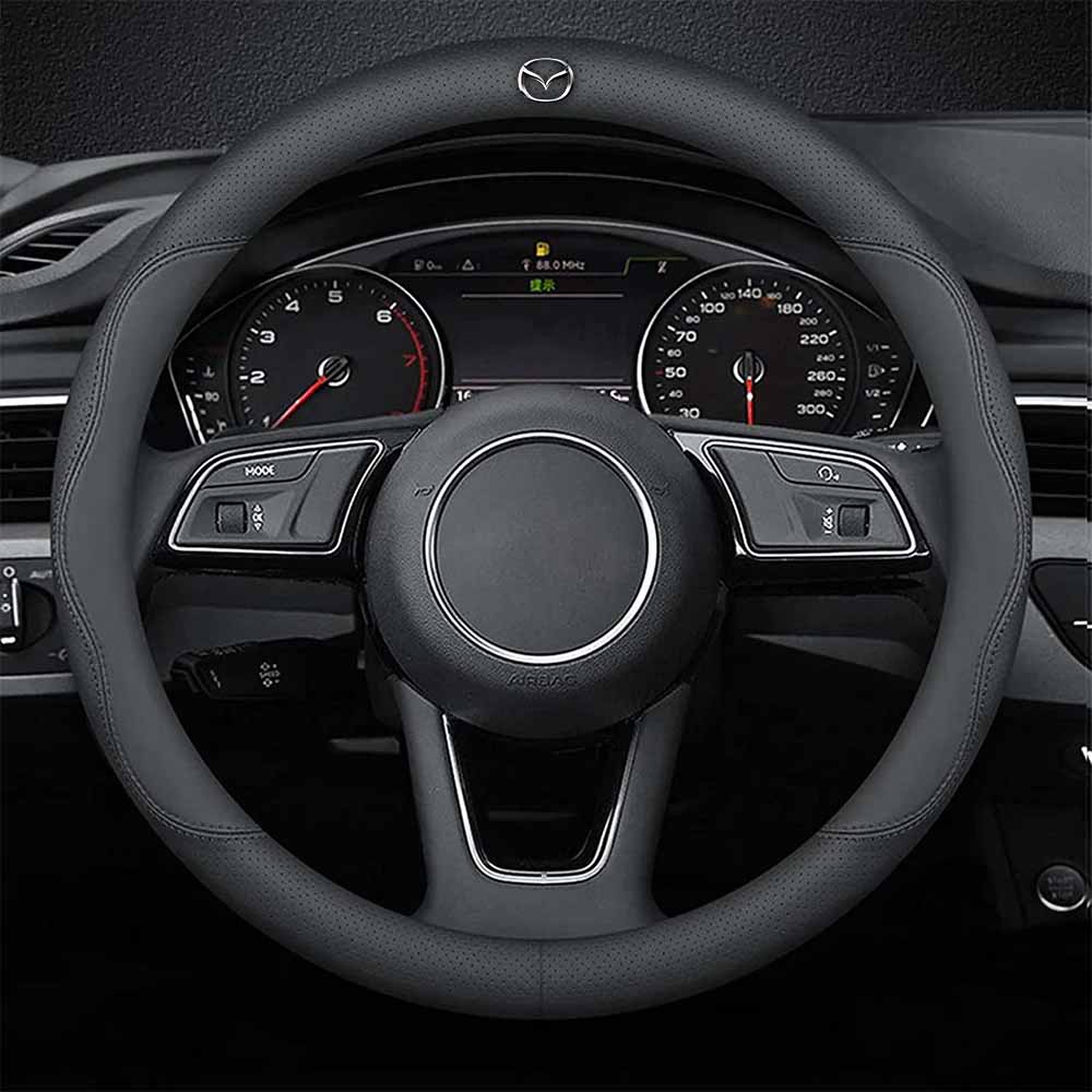 Car Steering Wheel Cover 2024 Update Version, Custom Fit For Your Cars, Premium Leather Car Steering Wheel Cover with Logo, Car Accessories MA18991