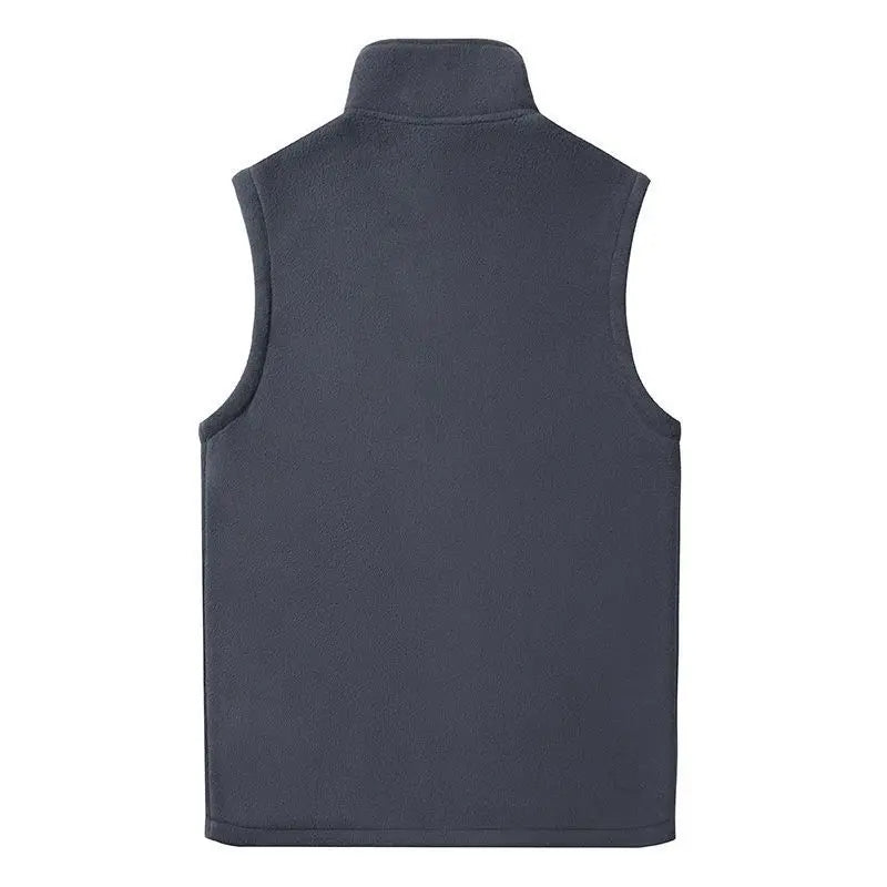 Casual Men’s Winter Fleece Vest – Warm Thermal Sleeveless Jacket, Zipper Windbreaker Waistcoat C16