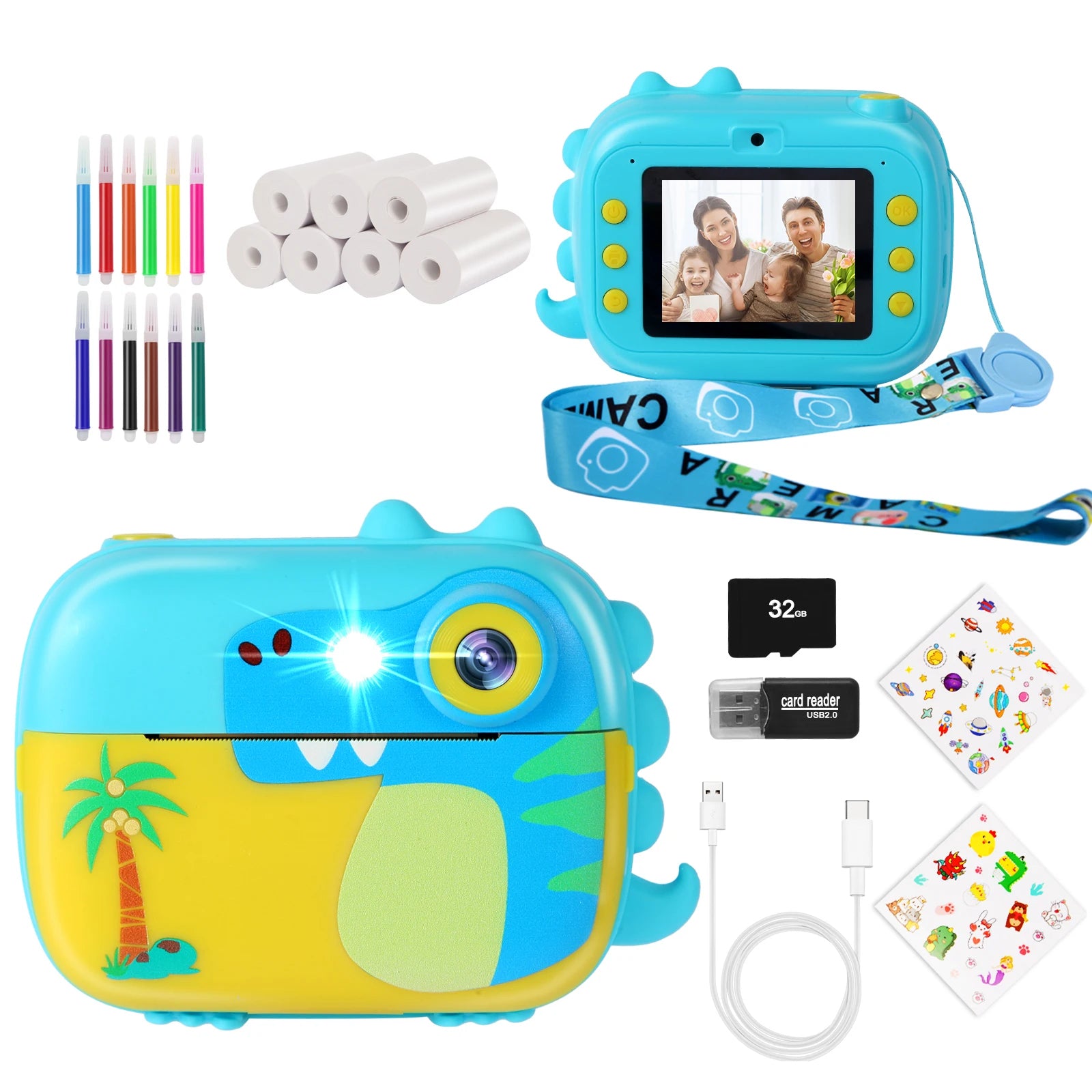 Kids Camera, Kids Selfie Camera HD Video Perfect Gift for Boys and Girls Portable and Durable Compact New, Kids Christmas Gift C51