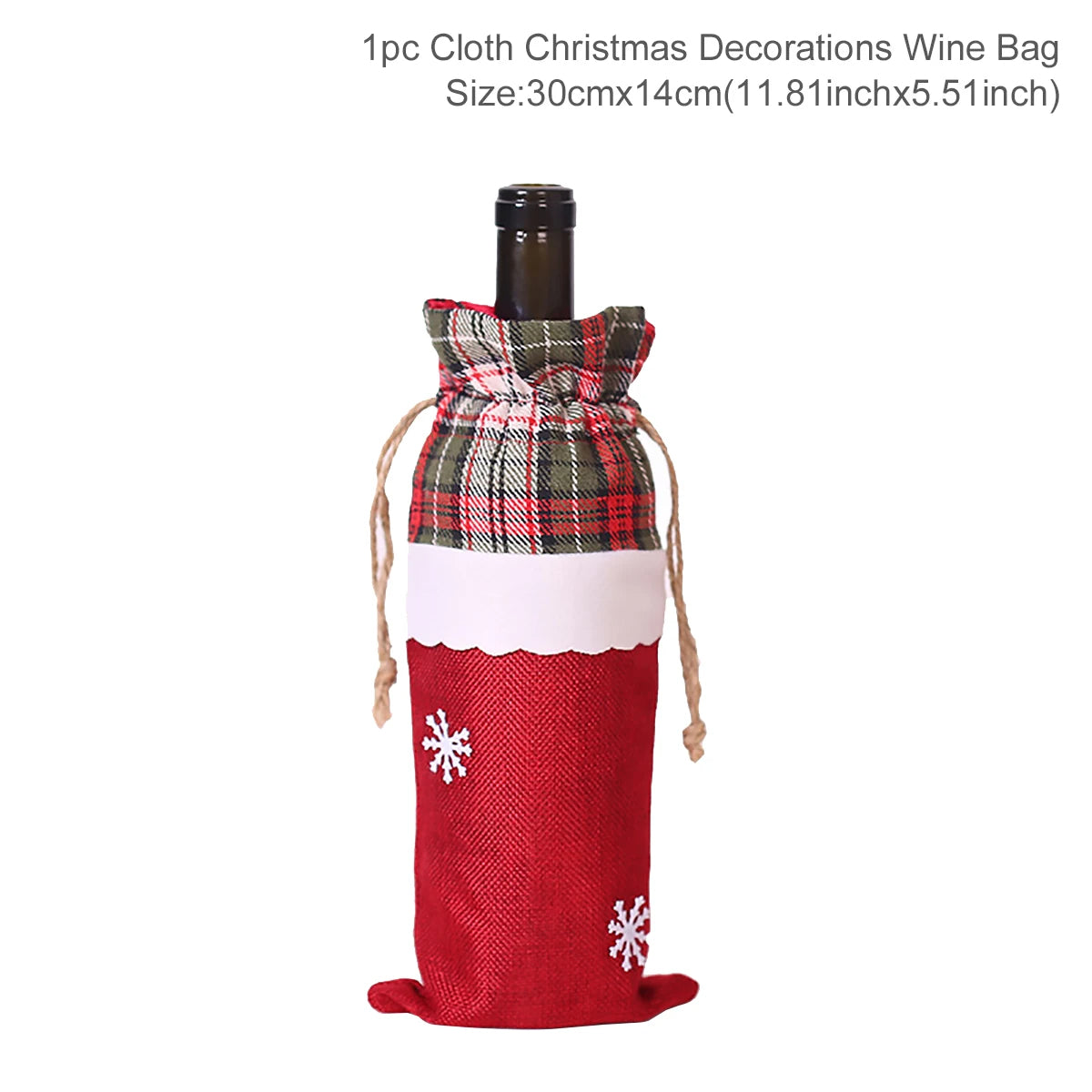 Christmas Wine Bottle Cover – Merry Christmas Decorations for Home, Xmas Gift, Navidad Noel Natal Ornaments 2025
