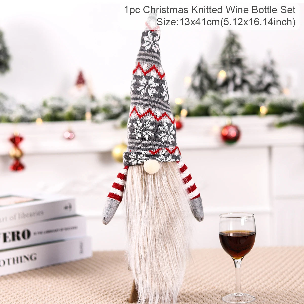 Christmas Wine Bottle Cover – Merry Christmas Decorations for Home, Xmas Gift, Navidad Noel Natal Ornaments 2025