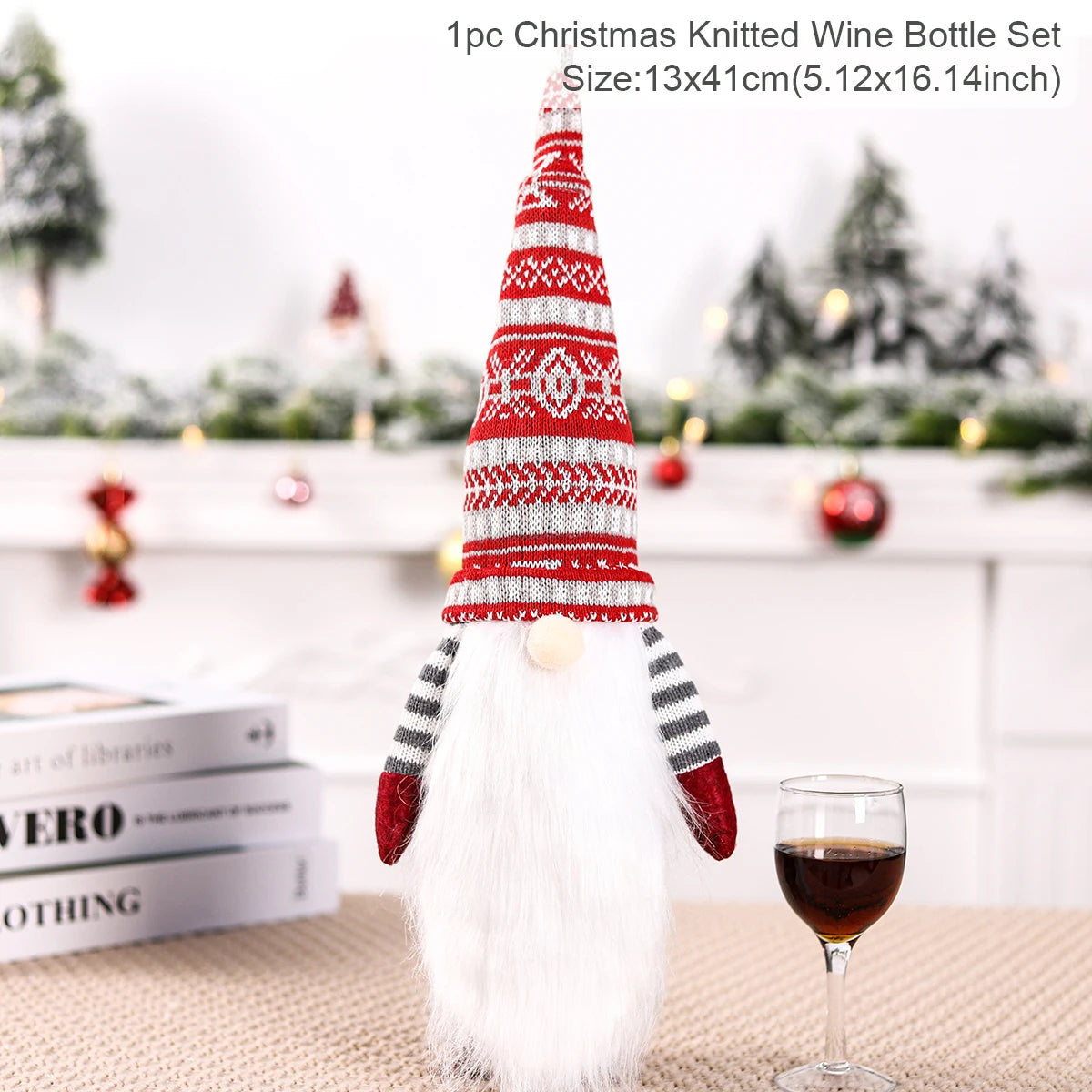 Christmas Wine Bottle Cover – Merry Christmas Decorations for Home, Xmas Gift, Navidad Noel Natal Ornaments 2025