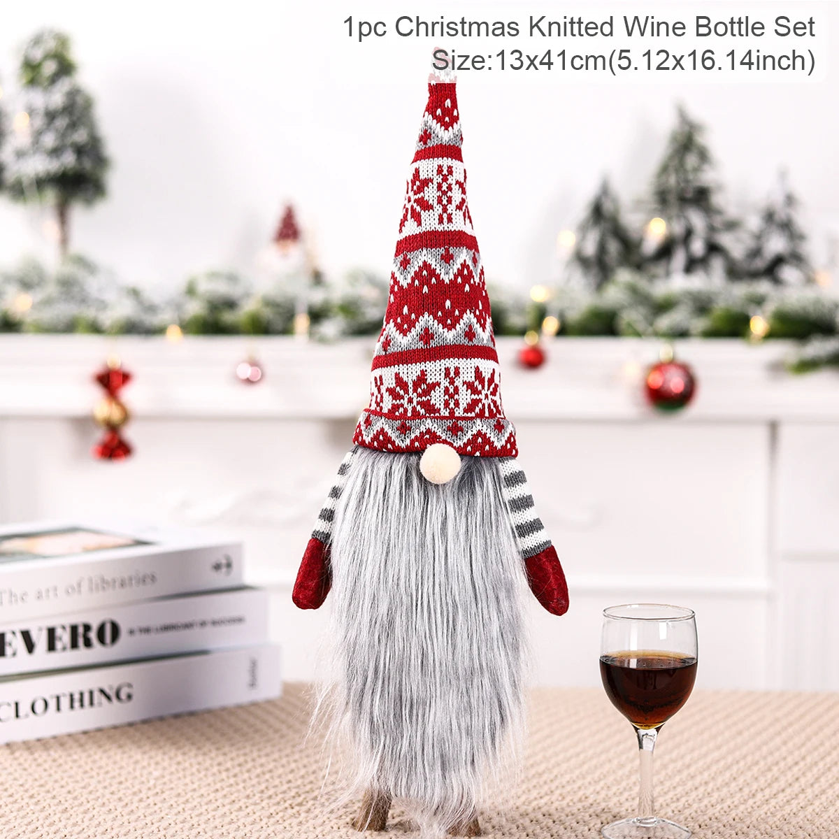 Christmas Wine Bottle Cover – Merry Christmas Decorations for Home, Xmas Gift, Navidad Noel Natal Ornaments 2025