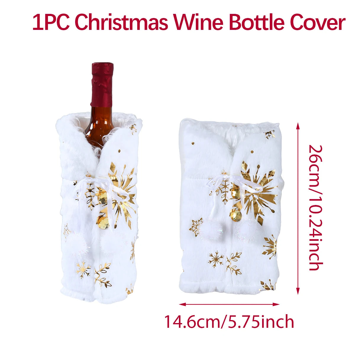 Christmas Wine Bottle Cover – Merry Christmas Decorations for Home, Xmas Gift, Navidad Noel Natal Ornaments 2025
