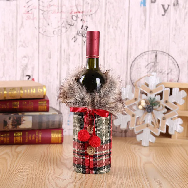 Christmas Wine Bottle Cover – Merry Christmas Decorations for Home, Xmas Gift, Navidad Noel Natal Ornaments 2025