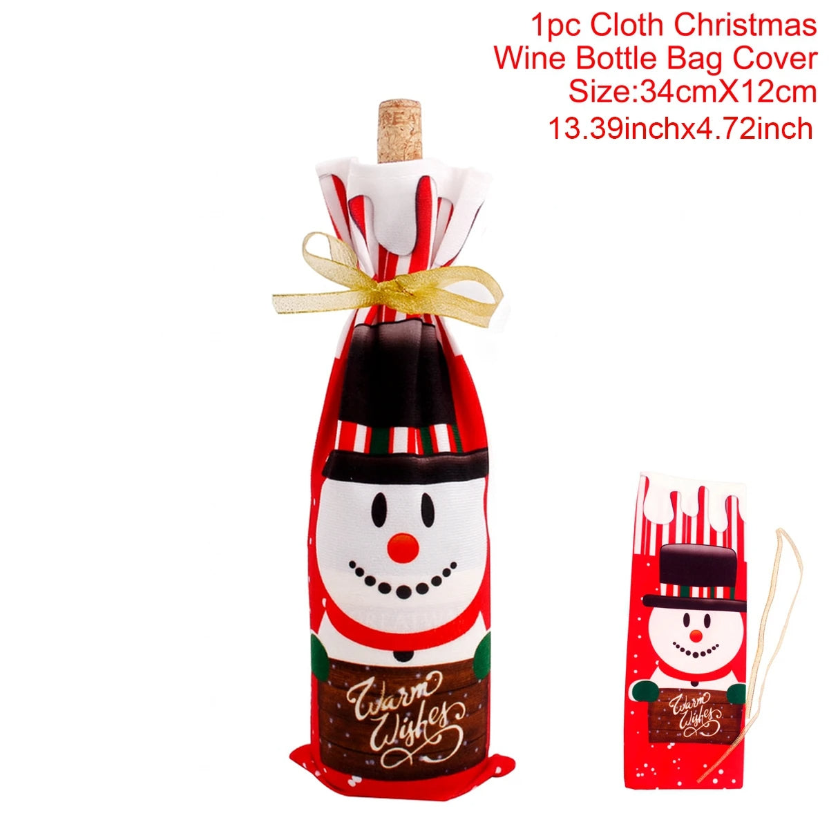 Christmas Wine Bottle Cover – Merry Christmas Decorations for Home, Xmas Gift, Navidad Noel Natal Ornaments 2025