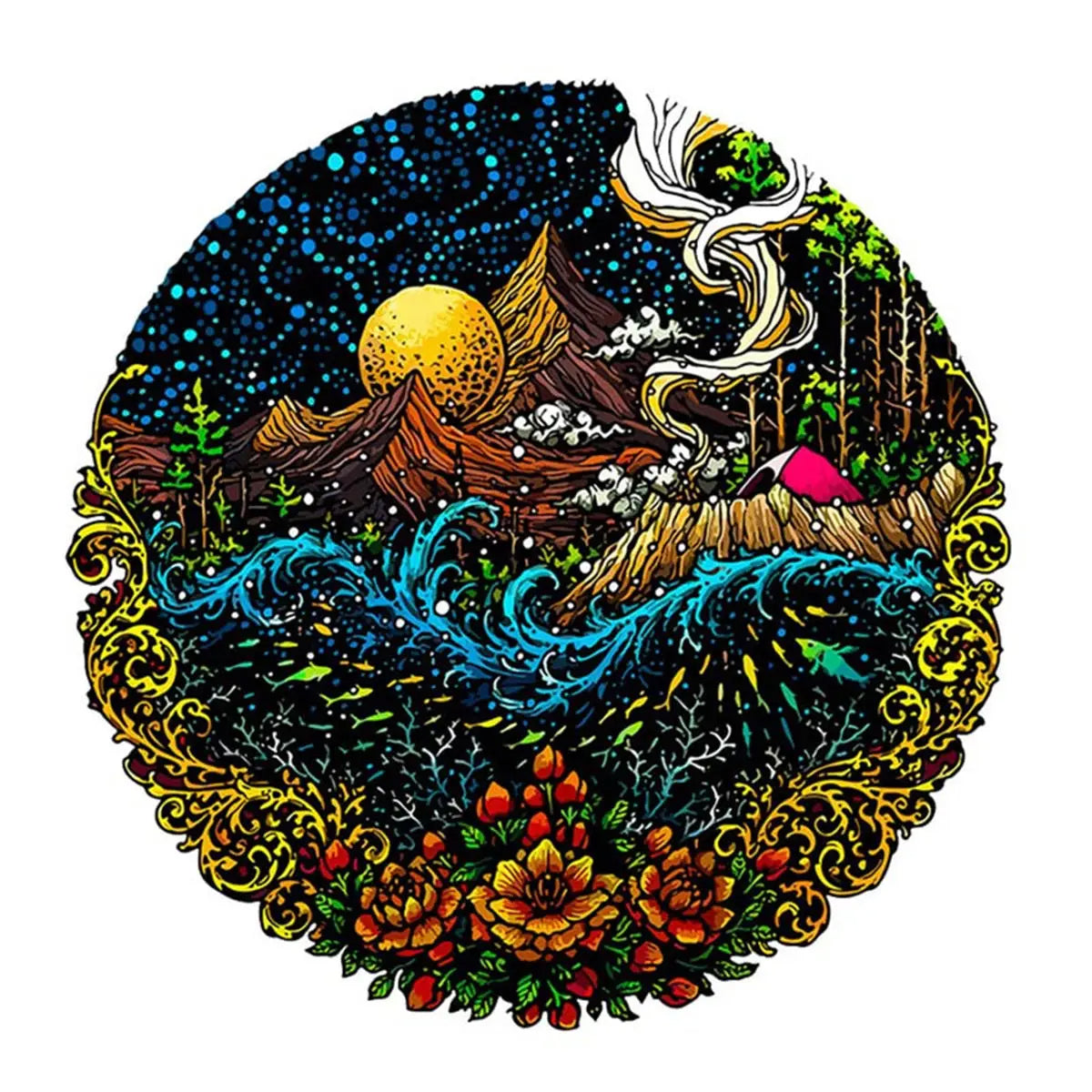 Set 2 Unique Wooden Animal Jigsaw Puzzle, Animal Shape, Wooden Jigsaw Puzzle, Mindfulness & Educational Animals Game for All Ages, Unique Sustainable, Wildlife Gift, Christmas gift Idea C161