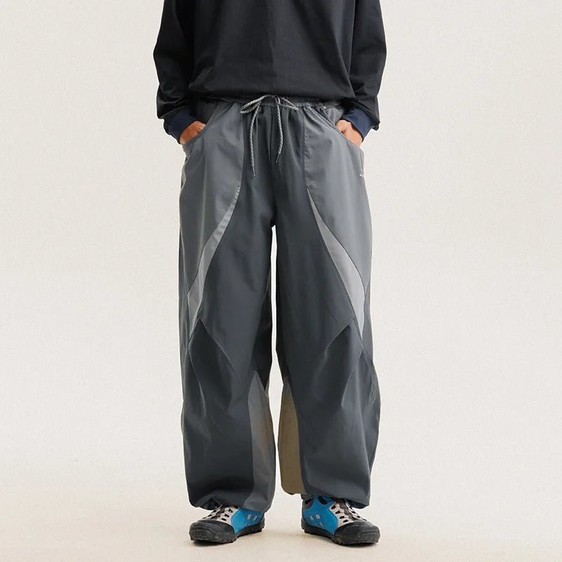Unisex Wide Leg Cargo Pants – Lightweight Quick-Dry Baggy Techwear Trousers