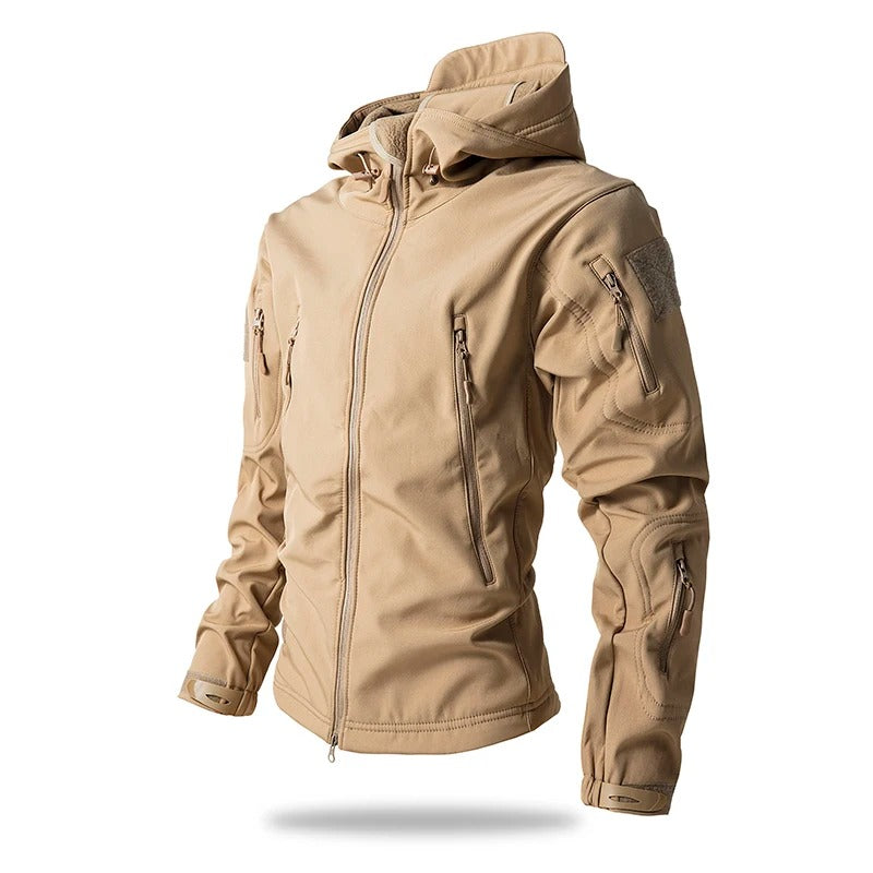 Men's Tactical Softshell Jacket – Windproof Waterproof Outdoor Jacket for Hiking & Camping