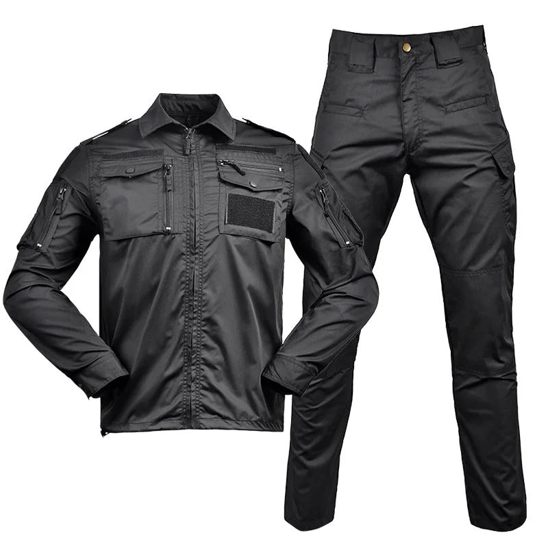 Unisex Outdoor Field Suit - Warm Long Sleeve Hiking Shirt & Pants 2-Piece Set (Sizes S-3XL)