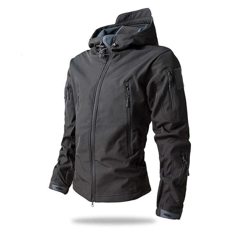 Men's Tactical Softshell Jacket – Windproof Waterproof Outdoor Jacket for Hiking & Camping