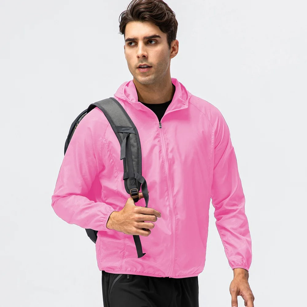 Lightweight Waterproof Sun Protection Jacket – Hooded Quick-Dry Windbreaker for Men & Women