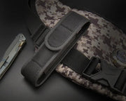 Tactical Flashlight Pouch LED Torch Holster Belt Waist Pack Tools Carry Case Outdoor Camping Hunting Knife Bag - Delicate Leather