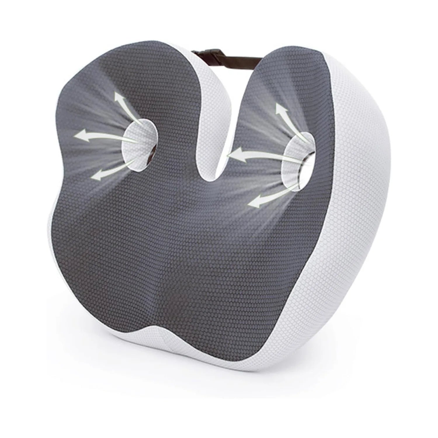 Memory Foam Seat Cushion – Ergonomic Adjustable Width Cushion for Office Chair and Car Seat