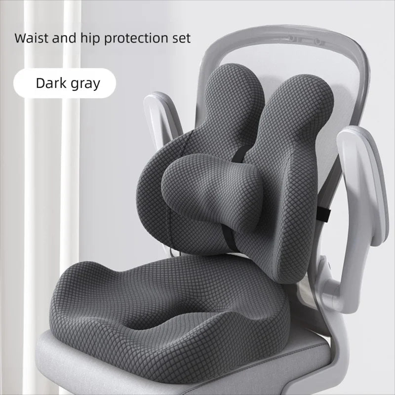Office Chair Seat and Back Cushion – Ergonomic Memory Foam Support for Study and Work Seating