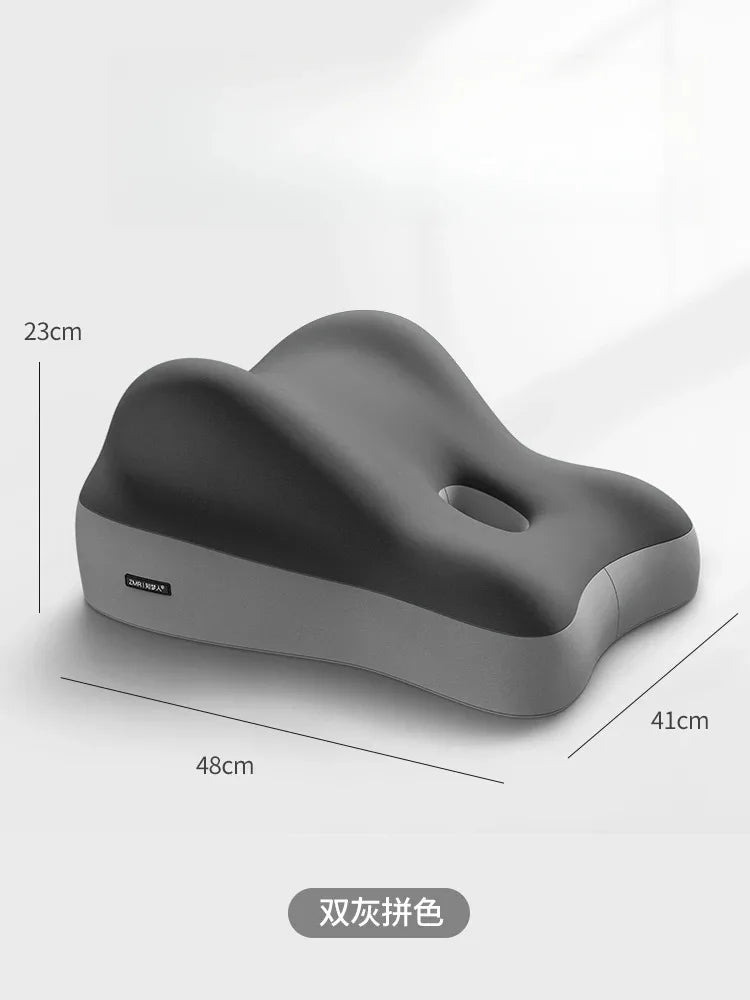 Memory Foam Lumbar Cushion – Breathable Back Support Pillow for Office Chair, Car Seat, and Bed