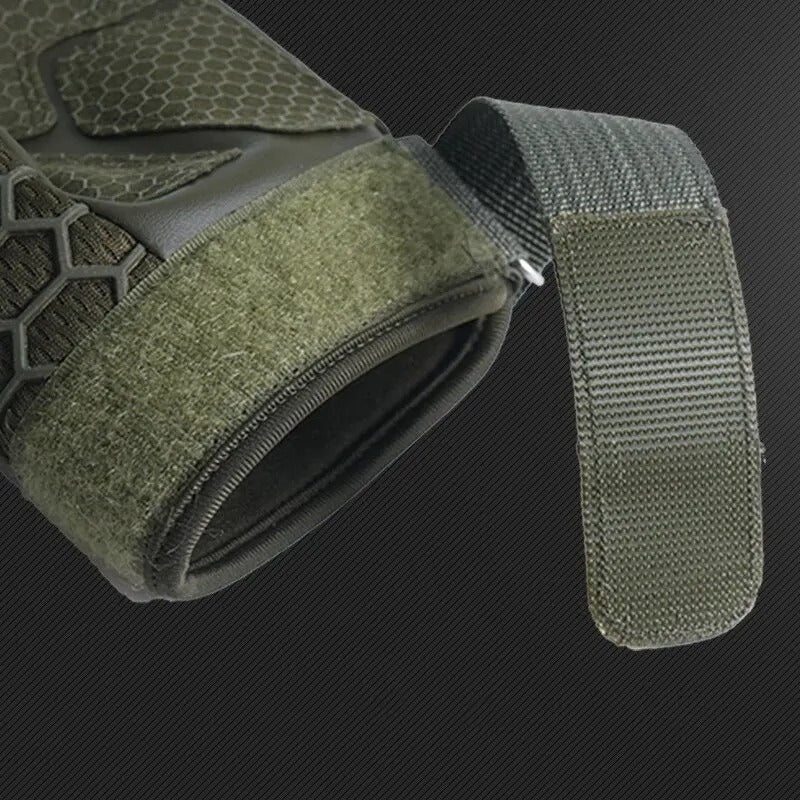 Men's Tactical Half Finger Gloves – Hard Knuckle Protective Outdoor Gloves