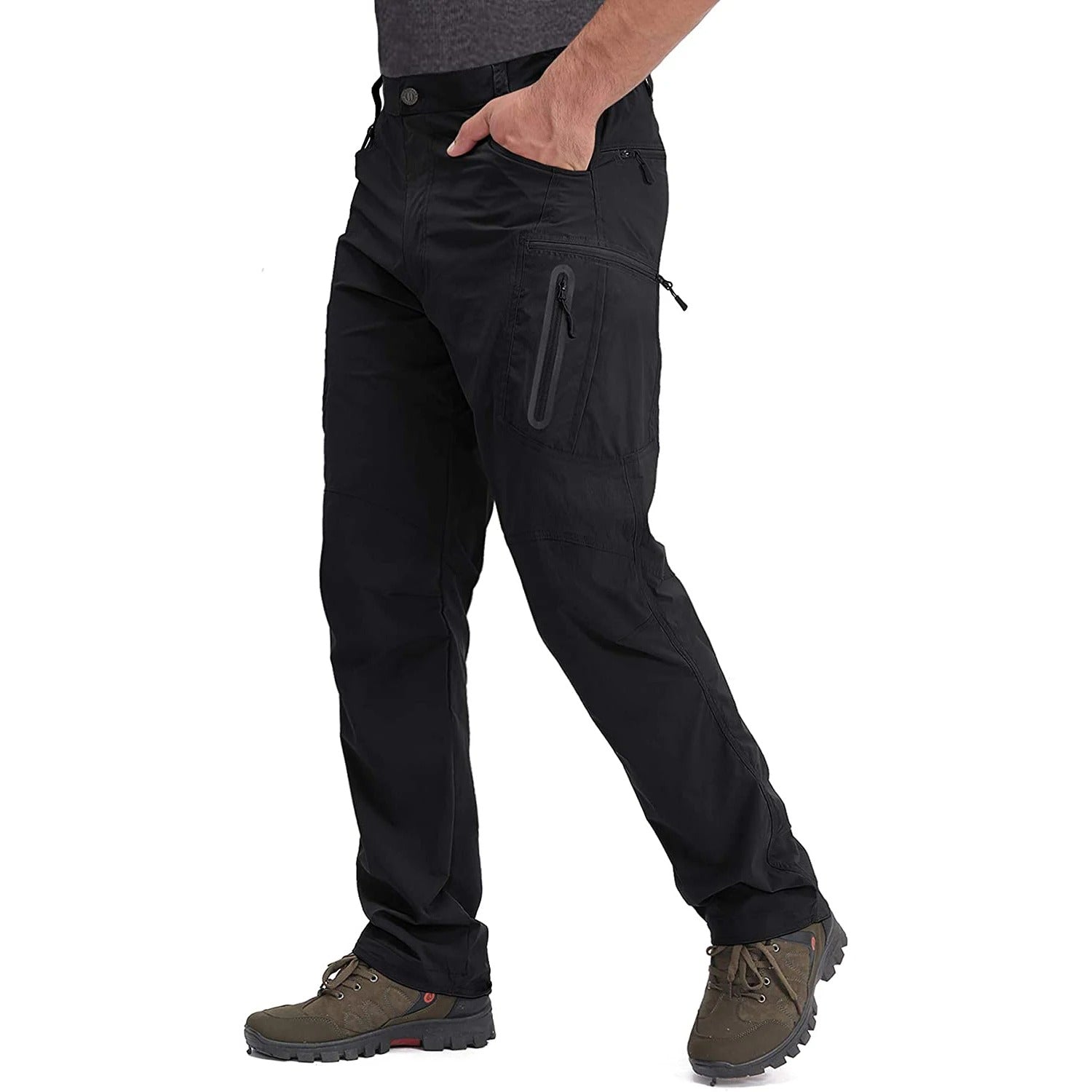 Men's Lightweight Outdoor Cargo Pants – Quick-Dry Multi-Pocket Utility Trousers