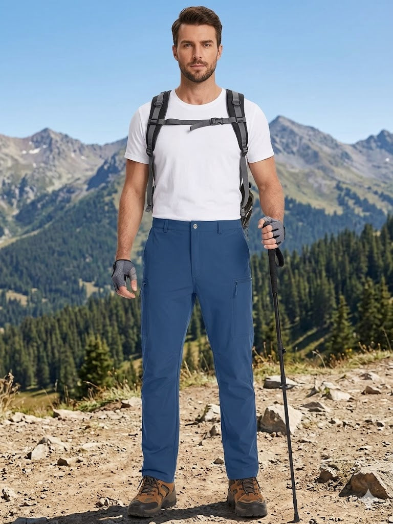 Men’s Lightweight Cargo Hiking Pants – Quick-Dry Outdoor Utility Trousers