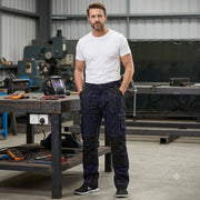 Men's Heavy-Duty Work Pants – Cotton Multi-Pocket Utility Trousers