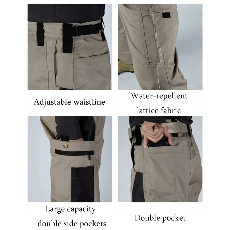 Men's Tactical Cargo Pants – Multi-Pocket Outdoor Utility Trousers for Hiking, Camping & Field Activities