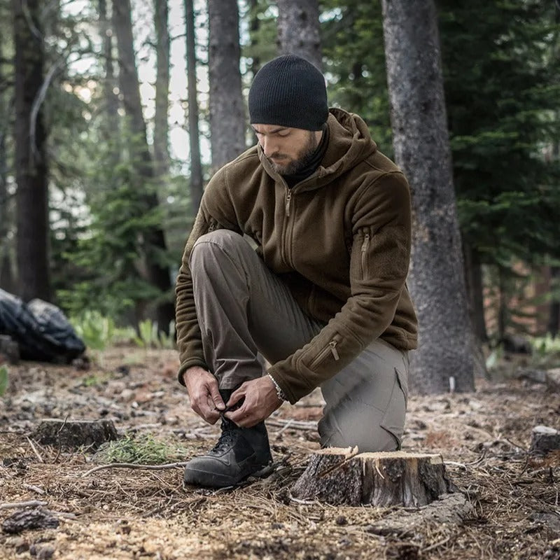 Men's Polar Fleece Tactical Jacket – Warm Lightweight Outdoor Hiking Coat