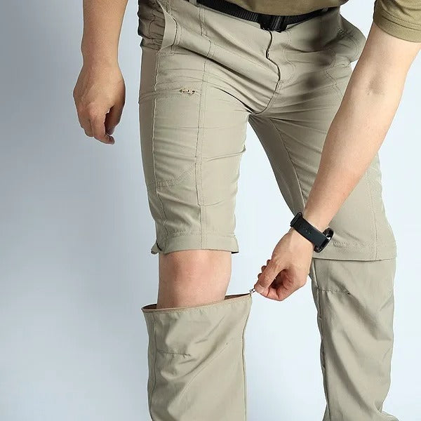 Men's Convertible Hiking Pants – Zip-Off Quick-Dry Outdoor Cargo Trousers