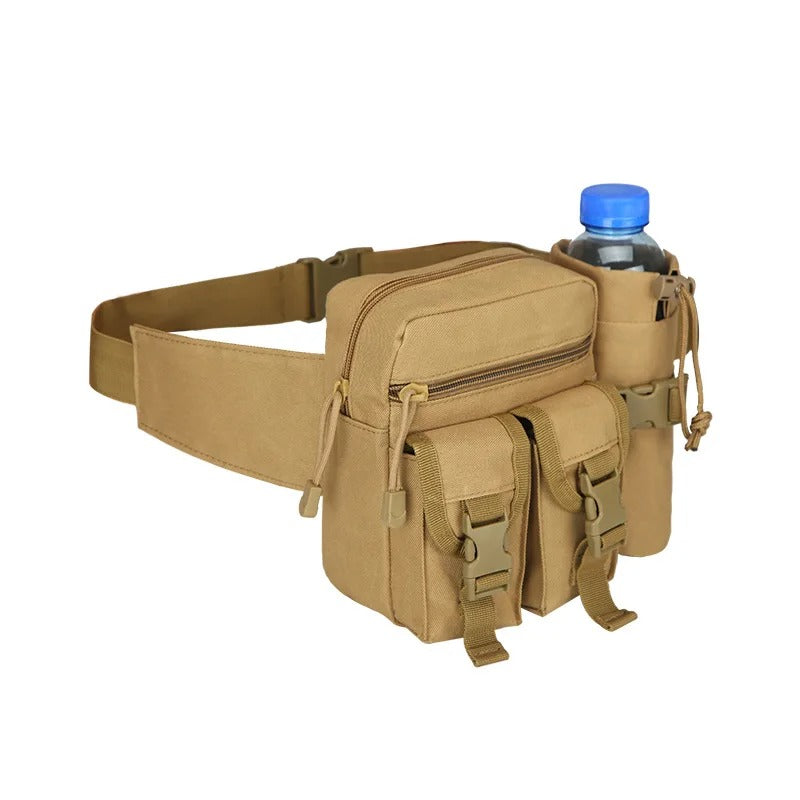 Outdoor Tactical Waist Pack – Nylon Utility Belt Bag with Phone & Water Bottle Storage
