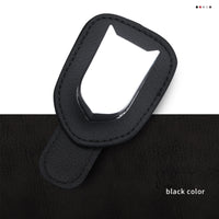 Thumbnail for Glasses Holder Universal Car Visor Sunglasses Holder Clip Leather Eyeglasses Hanger and Ticket Card Clip Eyeglasses Mount