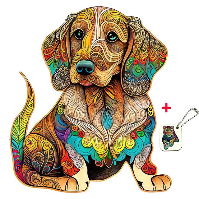 Set 2 Unique Wooden Animal Jigsaw Puzzle, Animal Shape, Wooden Jigsaw Puzzle, Mindfulness & Educational Animals Game for All Ages, Unique Sustainable, Wildlife Gift, Christmas gift Idea C161