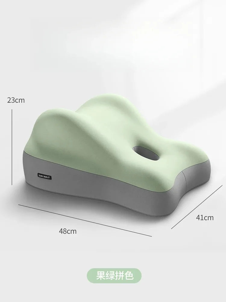 Memory Foam Lumbar Cushion – Breathable Back Support Pillow for Office Chair, Car Seat, and Bed