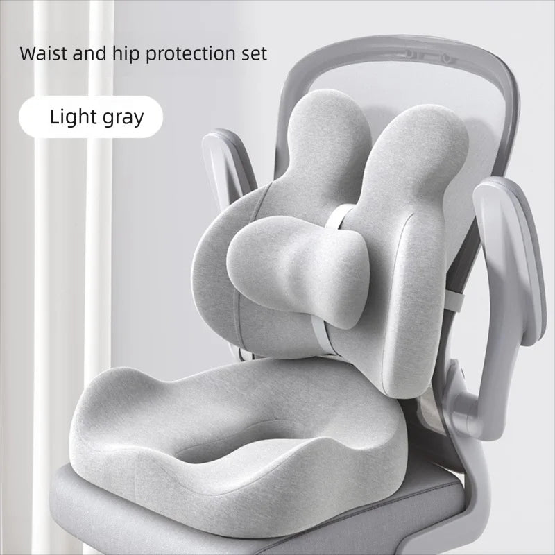 Office Chair Seat and Back Cushion – Ergonomic Memory Foam Support for Study and Work Seating