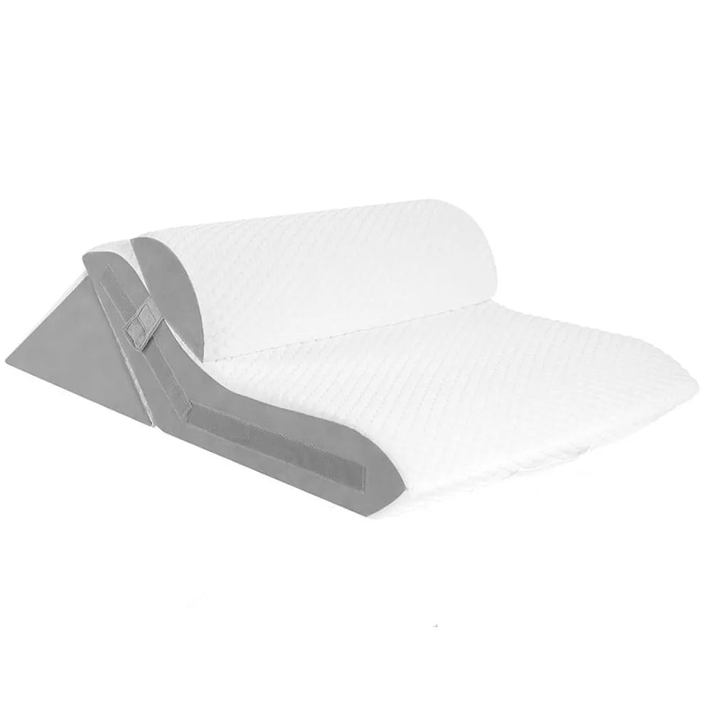 3PCS Adjustable Wedge Pillow Set – Folding Triangle Support Pillows for Sleeping, Reading, and Rest