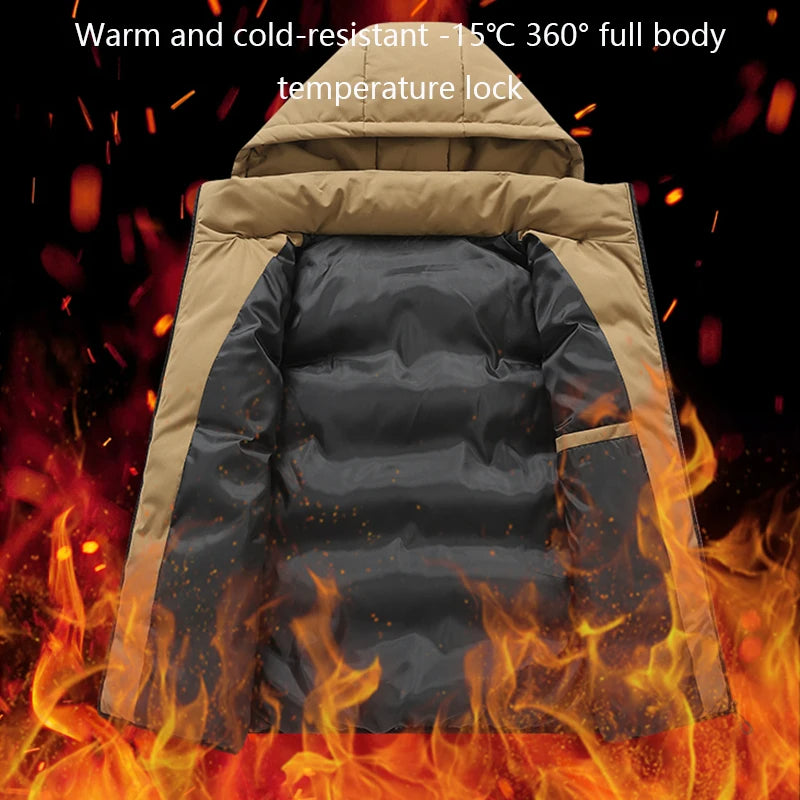Men's Puffer Vest Warm Sleeveless Winter Jackets Waterproof Zipper Coats With Stand-Up Collar Casual Lightweight Outerwear For Cold Weather C17