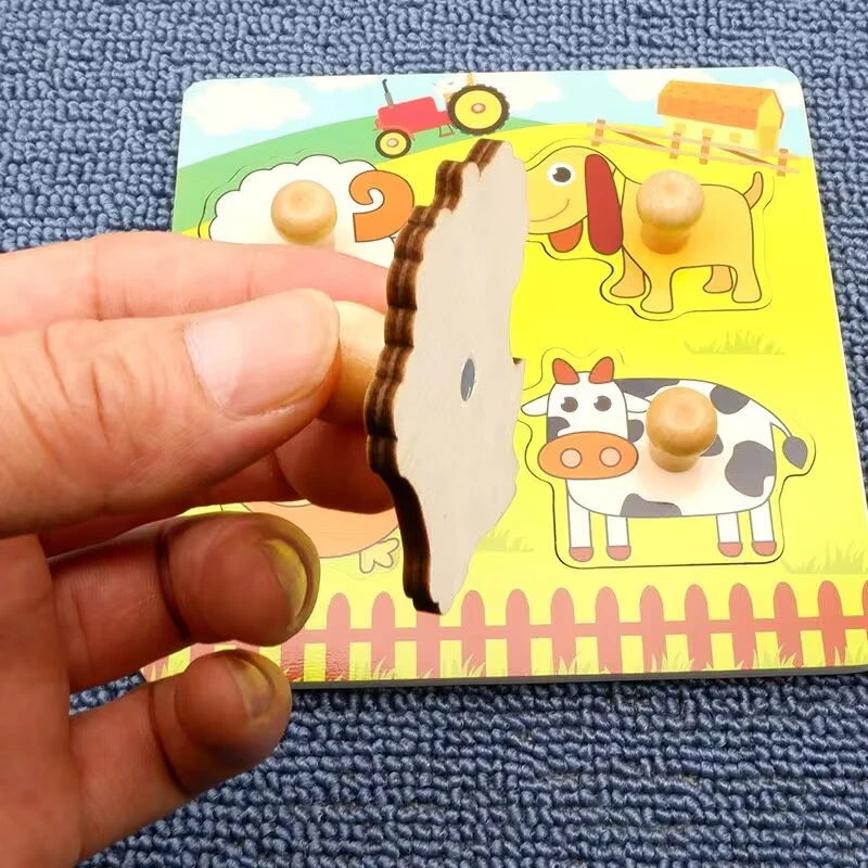 Set 2 Montessori Animals Puzzle Board, Laser Cut for Educational Wooden Toy, Wooden Animals Puzzle Laser Cut, Wooden Animals Set, Shape sorter toy, Toddler gift, Kids Christmas gift C154