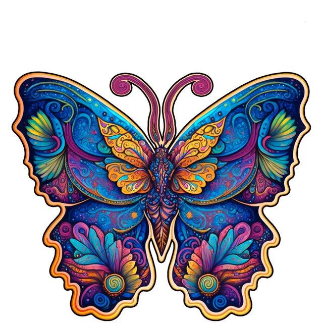 Set 2 Unique Wooden Animal Jigsaw Puzzle, Animal Shape, Wooden Jigsaw Puzzle, Mindfulness & Educational Animals Game for All Ages, Unique Sustainable, Wildlife Gift, Christmas gift Idea C174