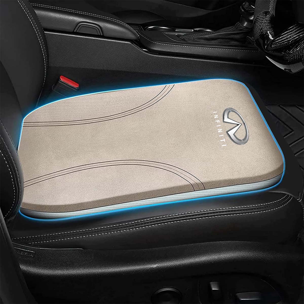 Car Seat Cushion, Custom Fit For Your Cars, Double Sided Seat Cushion, Breathable Suede + Ice Silk Car Seat Cushion, Comfort Seat Covers Cushion IN19979