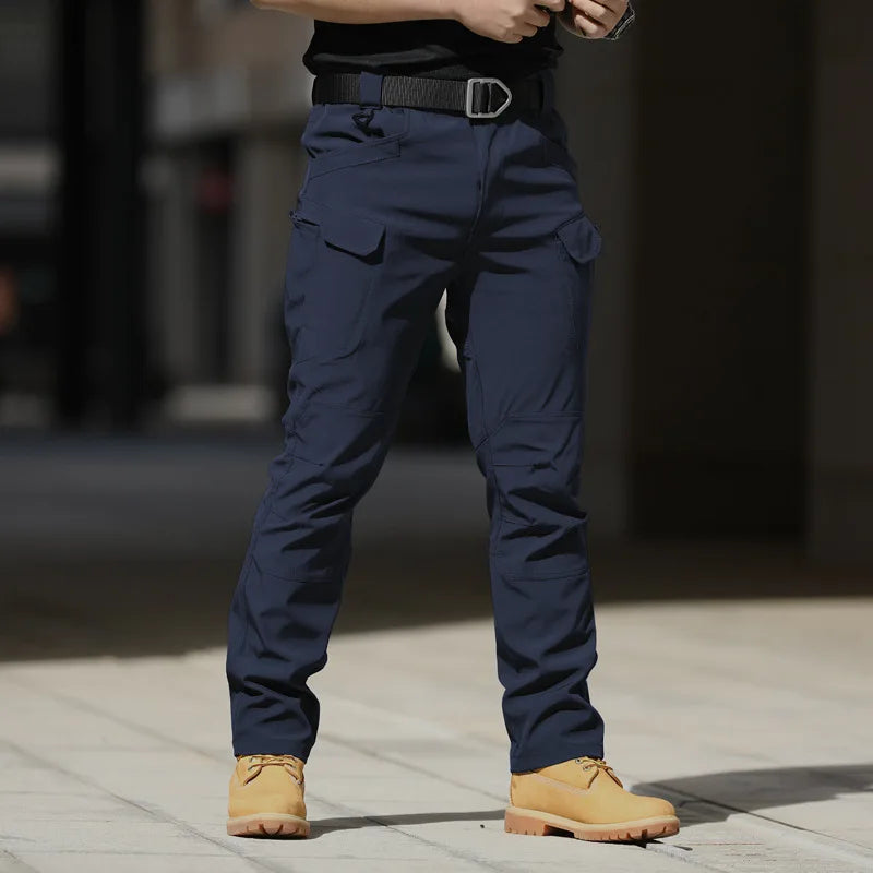 Men’s Stretch Cotton Cargo Pants – Multi-Pocket Outdoor Tactical Hiking Trousers