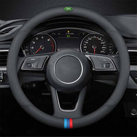 Thumbnail for Car Steering Wheel Cover 2024 Update Version, Custom Fit For Your Cars, Premium Leather Car Steering Wheel Cover with Logo, Car Accessories LR18991