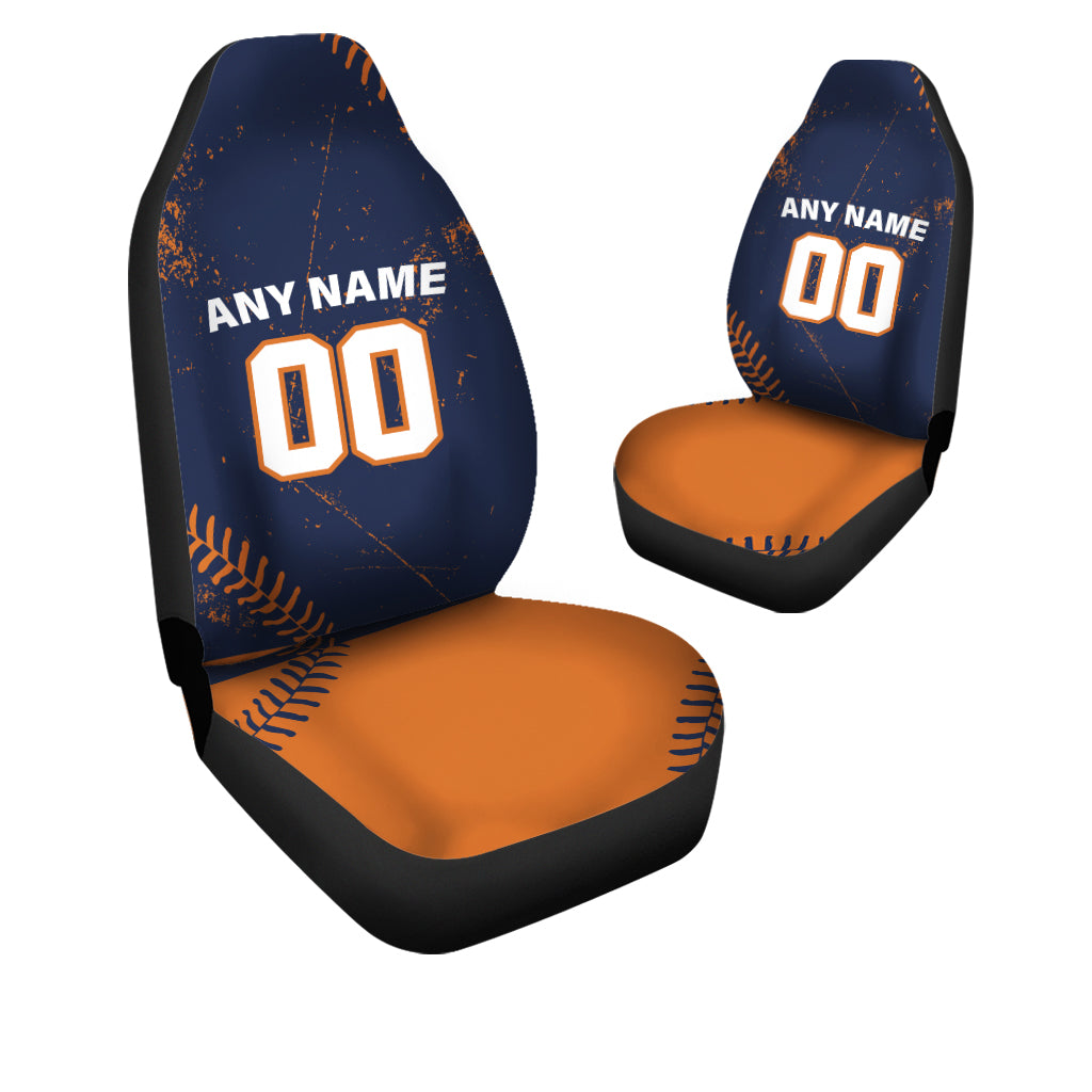 Custom Car Seat Covers Houston Jersey Personalized Baseball Car Seat Covers for Men Women