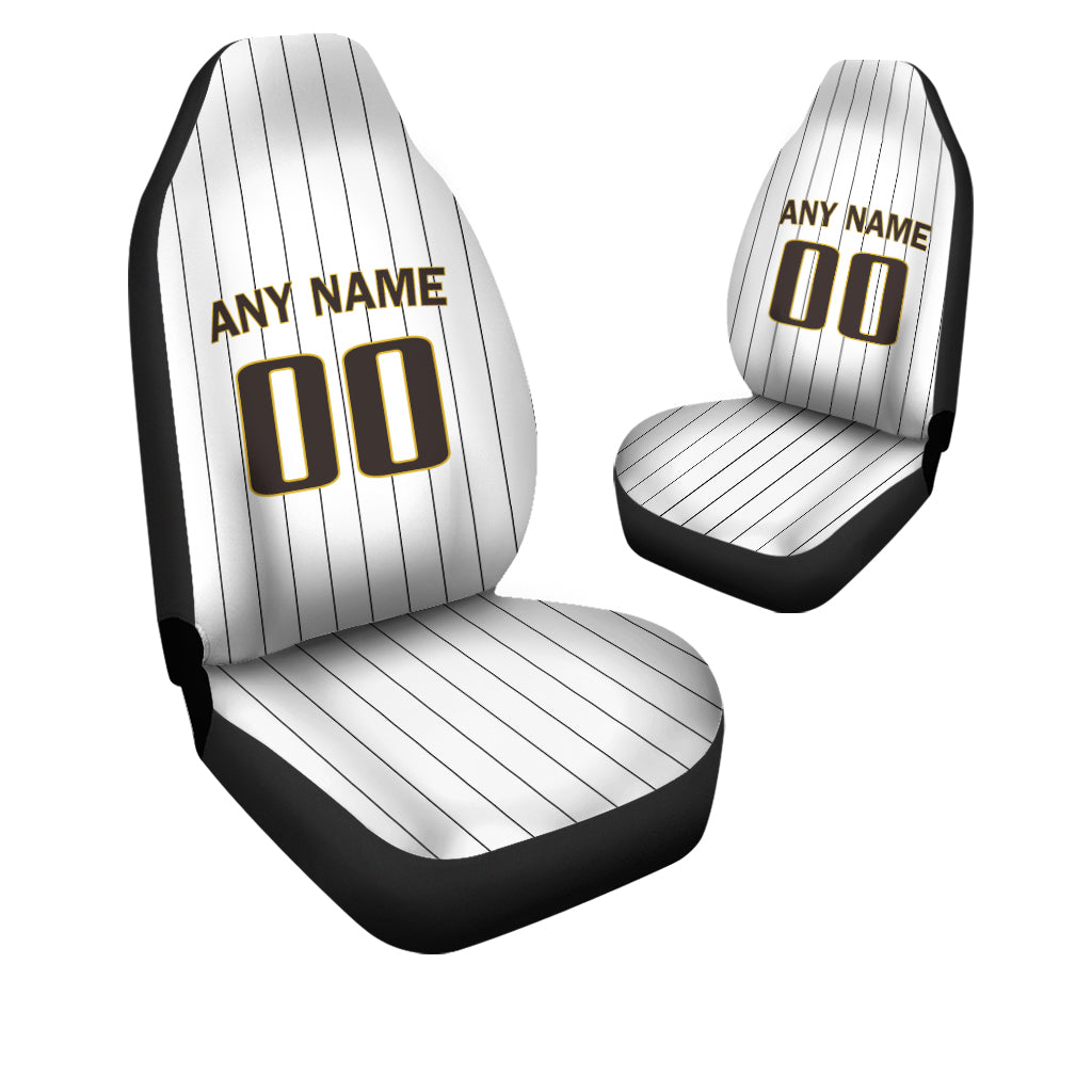 Custom Car Seat Covers San Diego Jersey Personalized Baseball Car Seat Covers for Men Women
