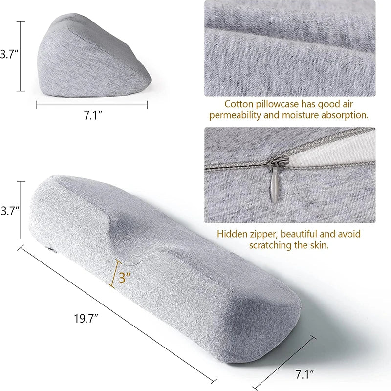 Memory Foam Cervical Pillow – Ergonomic Contour Bed Pillow for Side and Back Sleeping