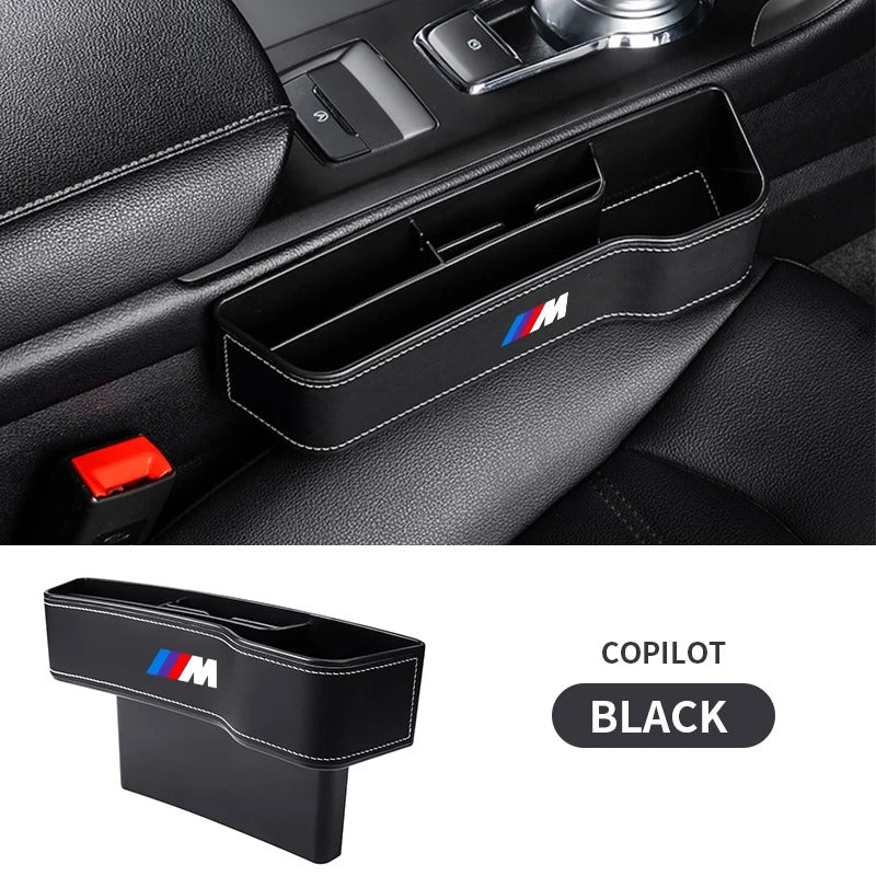 Car Leather Cup Holder Seat Organizer - Multifunctional Storage Box for Car