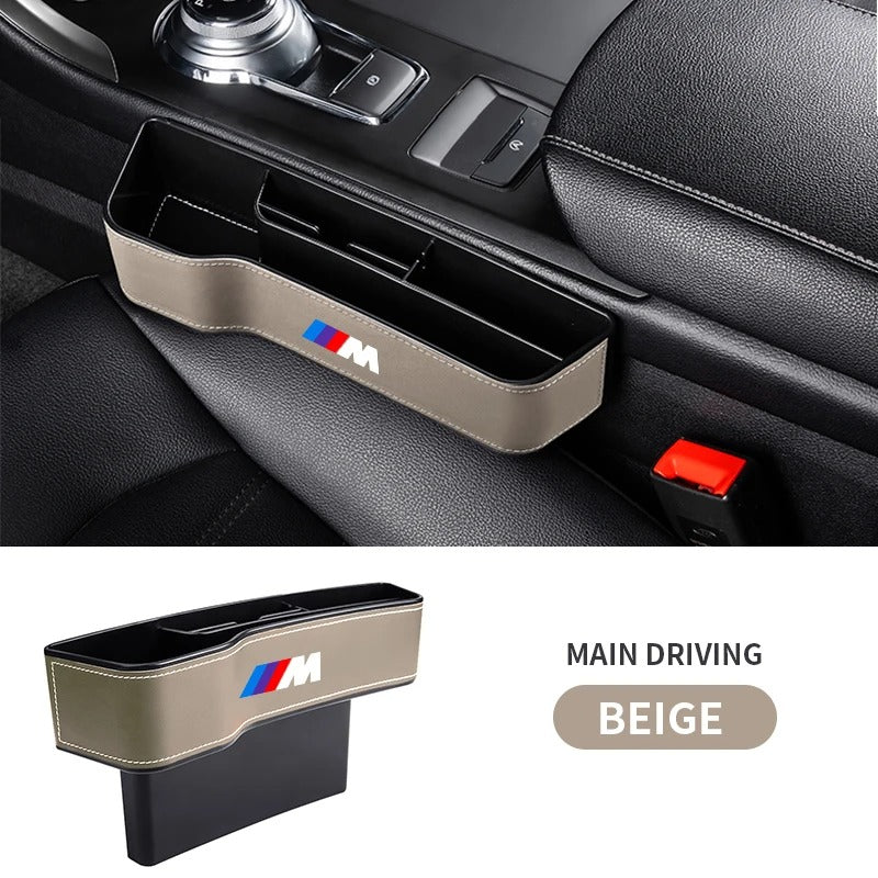 Car Leather Cup Holder Seat Organizer - Multifunctional Storage Box for Car
